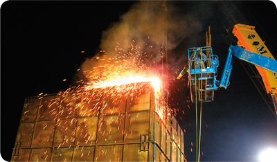 Removing Exhaust Duct.